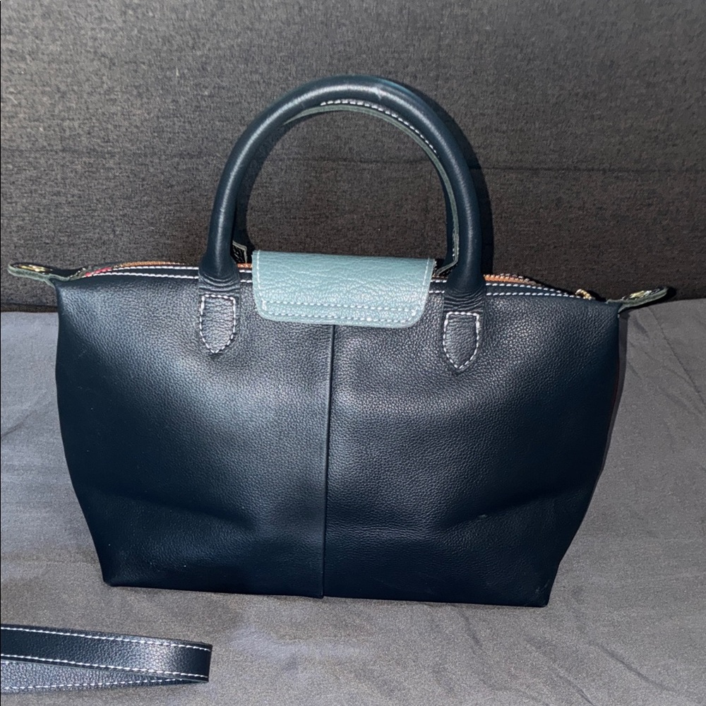 Floral Multi-Color Leather Handbag - Picture 8 of 16